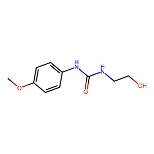 Urea, N-(2-hydroxyethyl)-N'-(4-methoxyphenyl)- structure