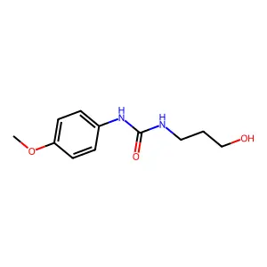 1-(3-Hydroxypropyl)-3-(4-methoxyphenyl)urea structure