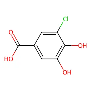 3-氯-4,5-二羟基苯甲酸 structure
