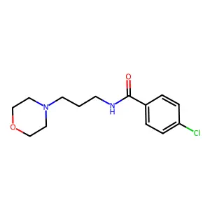 4-氯-N-(3-(4-吗啉基)丙基)苯甲酰胺 structure