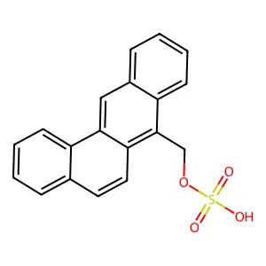 Benz(a)anthracene-7-methanol, 7-(hydrogen sulfate) structure