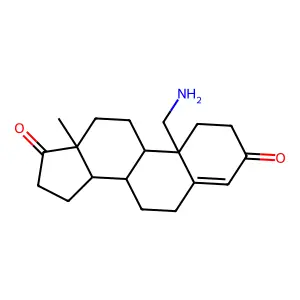 19-Amino-4-androstene-3,17-dione structure