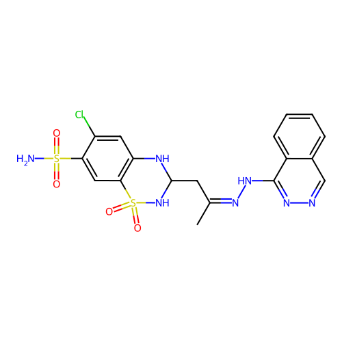 C18H18ClN7O4S2 structure