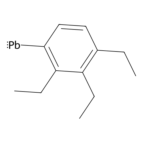 Triethylphenylplumbane structure