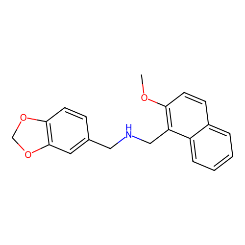 1-(1,3-benzodioxol-5-yl)-N-[(2-methoxynaphthalen-1-yl)methyl]methanamine structure