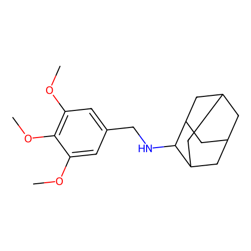 N-(2-adamantyl)-N-(3,4,5-trimethoxybenzyl)amine structure