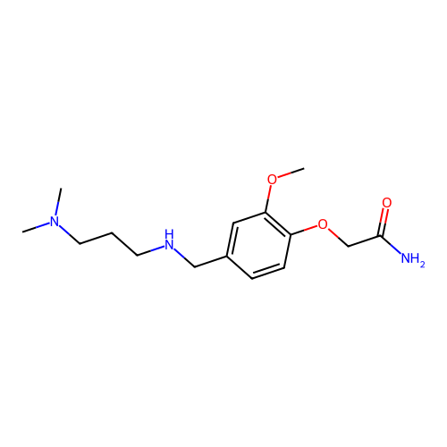 2-[4-({[3-(Dimethylamino)propyl]amino}methyl)-2-methoxyphenoxy]acetamide structure