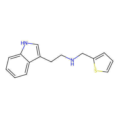 2-(1H-indol-3-yl)-N-(2-thienylmethyl)ethanamine structure