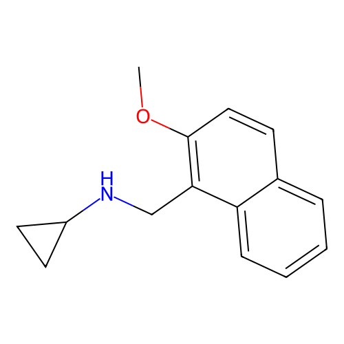 N-[(2-methoxynaphthalen-1-yl)methyl]cyclopropanamine structure