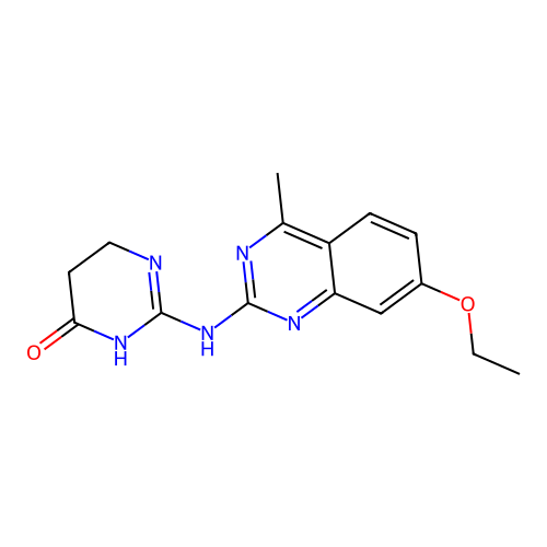2-[(7-Ethoxy-4-methylquinazolin-2-yl)amino]-5,6-dihydropyrimidin-4-ol structure