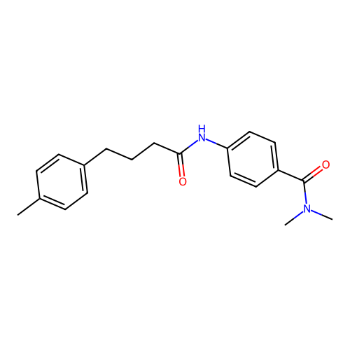 N,N-dimethyl-4-[4-(4-methylphenyl)butanoylamino]benzamide structure