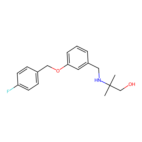 2-({3-[(4-Fluorobenzyl)oxy]benzyl}amino)-2-methyl-1-propanol structure