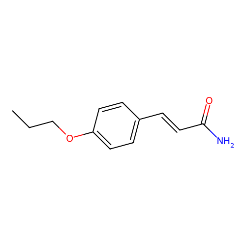 3-(4-Propoxyphenyl)acrylamide structure