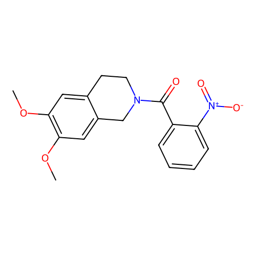 (6,7-dimethoxy-3,4-dihydroisoquinolin-2(1H)-yl)(2-nitrophenyl)methanone structure