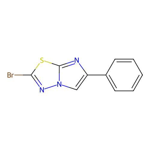 2-Bromo-6-phenylimidazo[2,1-b][1,3,4]thiadiazole structure
