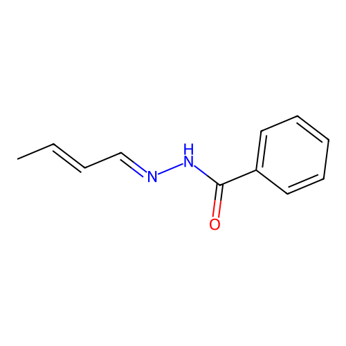 N-[(E)-[(E)-but-2-enylidene]amino]benzamide structure