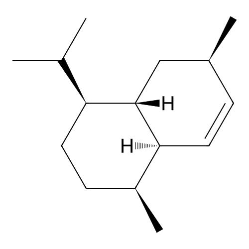 Cadinene, (-)- structure