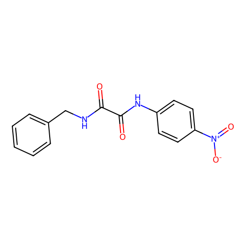 Ethanediamide, N-(4-nitrophenyl)-N'-(phenylmethyl)- structure