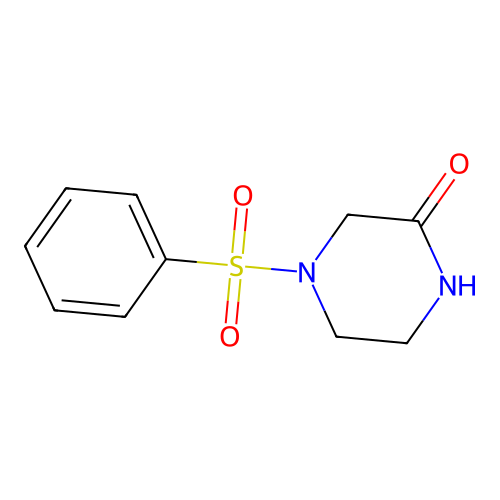 4-(Phenylsulfonyl)-2-piperazinone structure