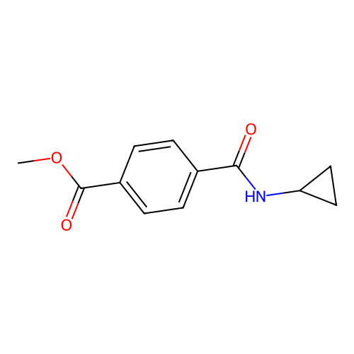Methyl 4-(cyclopropylcarbamoyl)benzoate structure