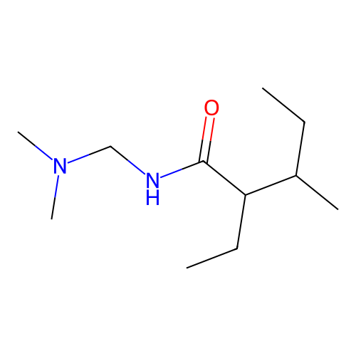 Pentanamide, N-[(dimethylamino)methyl]-2-ethyl-3-methyl- structure