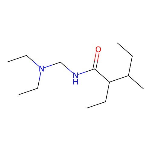 Pentanamide, N-[(diethylamino)methyl]-2-ethyl-3-methyl- structure
