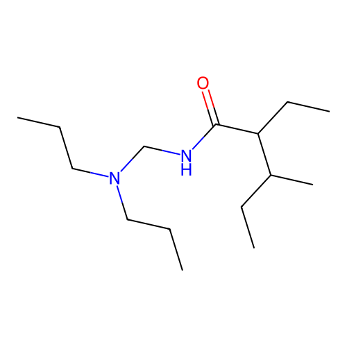 Pentanamide, N-[(dipropylamino)methyl]-2-ethyl-3-methyl- structure