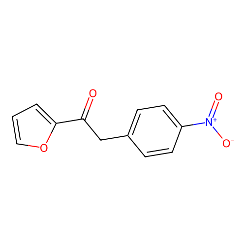 1-(Furan-2-yl)-2-(4-nitrophenyl)ethanone structure