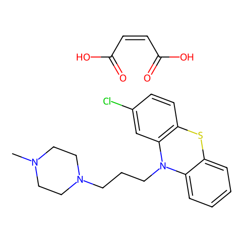 Compazine maleate structure