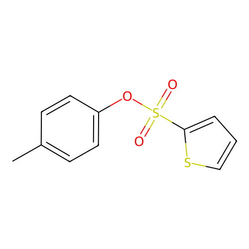 2-Thiophenesulfonic acid, 4-methylphenyl ester structure