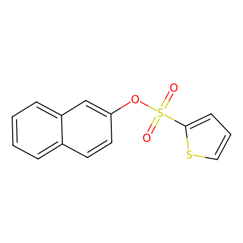 2-Thiophenesulfonic acid, 2-naphthalenyl ester structure