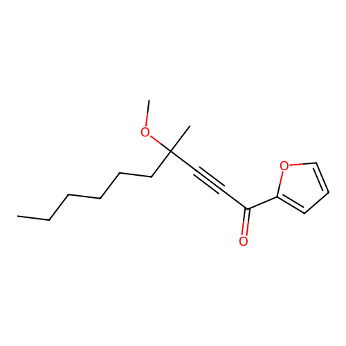 2-Decyn-1-one, 1-(2-furanyl)-4-methoxy-4-methyl- structure