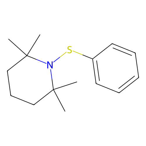 Piperidine, 2,2,6,6-tetramethyl-1-(phenylthio)- structure