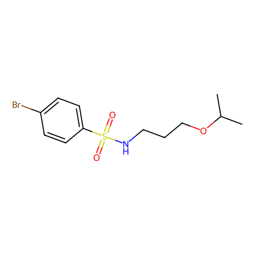 4-Bromo-N-(3-isopropoxypropyl)benzenesulfonamide structure