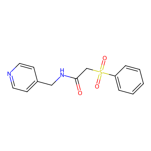 2-(phenylsulfonyl)-N-(pyridin-4-ylmethyl)acetamide structure