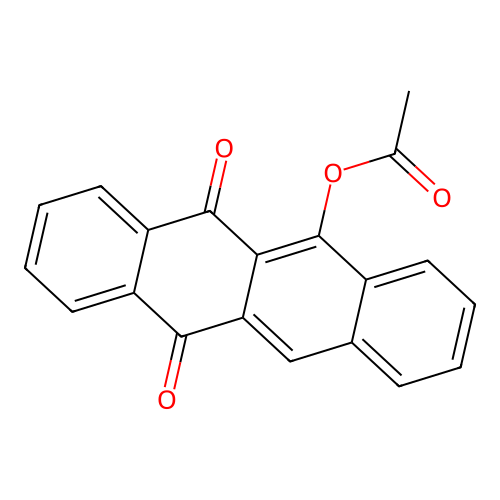 5,12-Naphthacenedione, 6-(acetyloxy)- structure