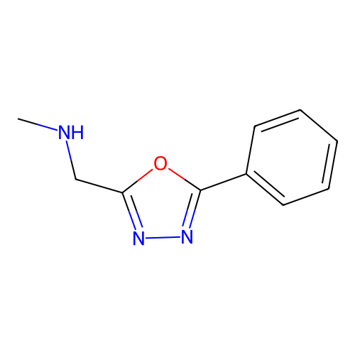 N-Methyl-1-(5-phenyl-1,3,4-oxadiazol-2-yl)methanamine structure