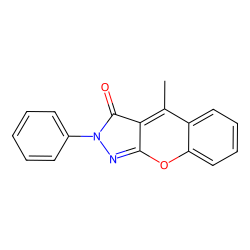 4-methyl-2-phenylchromeno[2,3-c]pyrazol-3(2H)-one structure