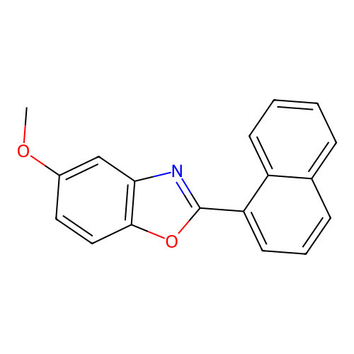 5-Methoxy-2-(naphthalen-1-yl)-1,3-benzoxazole structure