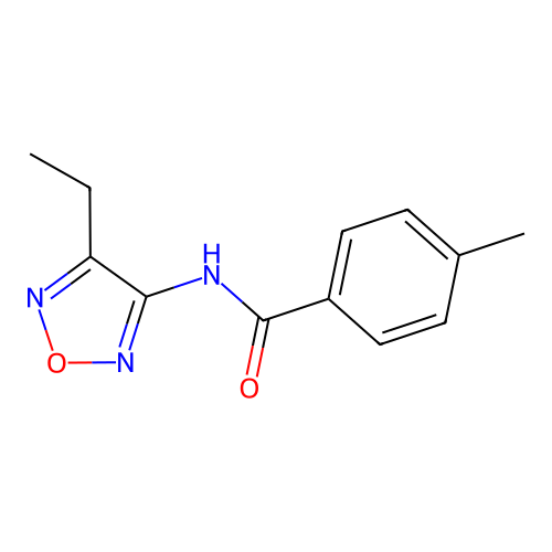 N-(4-ethyl-1,2,5-oxadiazol-3-yl)-4-methylbenzamide structure