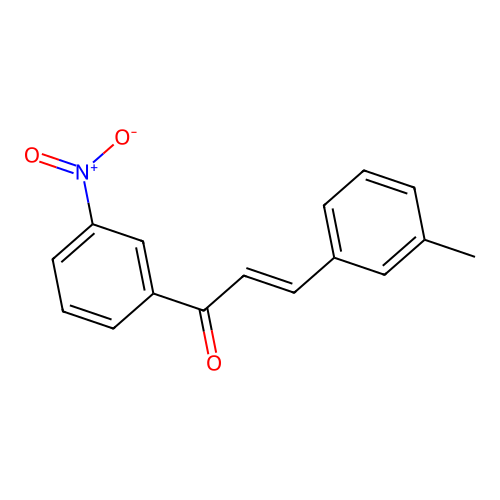 (2E)-3-(3-Methylphenyl)-1-(3-nitrophenyl)prop-2-en-1-one structure