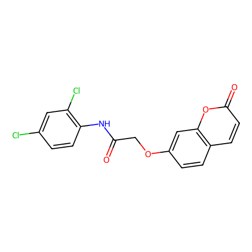 N-(2,4-dichlorophenyl)-2-((2-oxo-2H-chromen-7-yl)oxy)acetamide structure