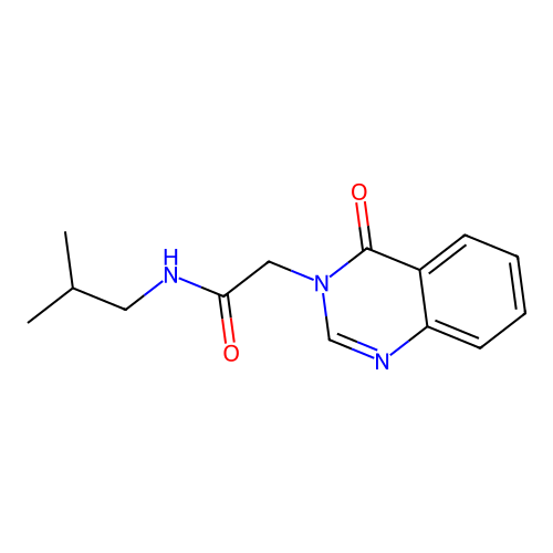 N-(2-methylpropyl)-2-(4-oxoquinazolin-3(4H)-yl)acetamide structure