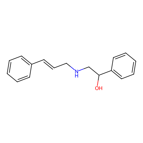 2-(Cinnamylamino)-1-phenylethanol structure