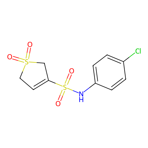 N-(4-Chlorophenyl)-1,1-dioxo-2,5-dihydro-1lambda6-thiophene-3-sulfonamide structure