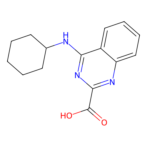 4-(Cyclohexylamino)quinazoline-2-carboxylic acid structure