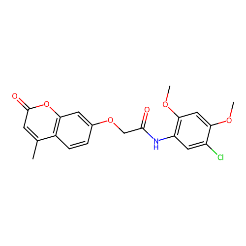 N-(5-chloro-2,4-dimethoxyphenyl)-2-((4-methyl-2-oxo-2H-chromen-7-yl)oxy)acetamide structure