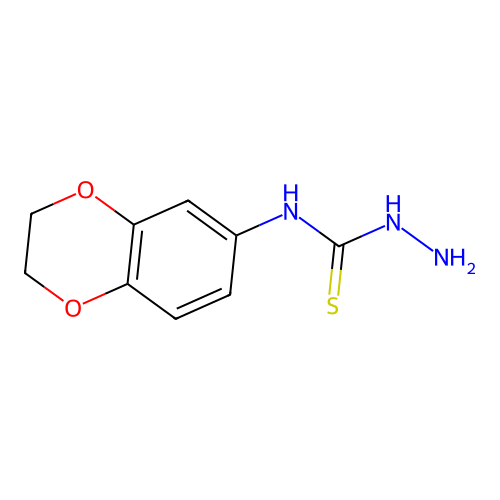 N-(2,3-Dihydro-1,4-benzodioxin-6-yl)hydrazinecarbothioamide structure