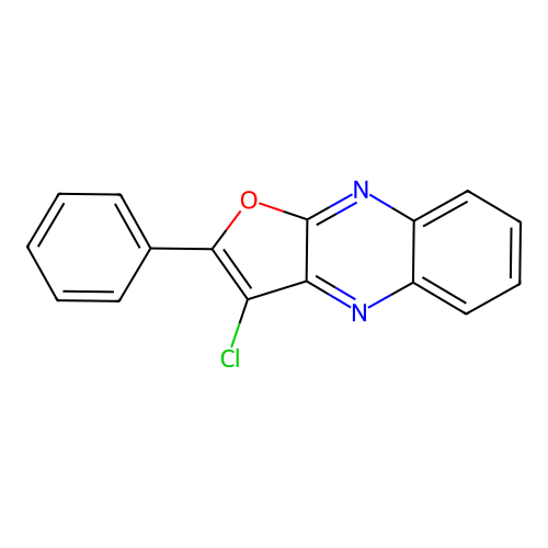 3-Chloro-2-phenylfuro[2,3-B]quinoxaline structure