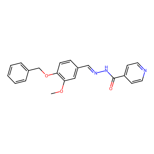 N'-(4-(Benzyloxy)-3-methoxybenzylidene)isonicotinohydrazide structure